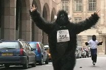 В центре Лондона прошел забег горилл